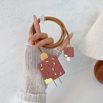 Slatka zaštitna mekana silikonska maska za iPhone 16 11 15 14 13 12 Pro Max iPhone PD 20W/18W US brzi punjač pokriva Zaštita za kabel