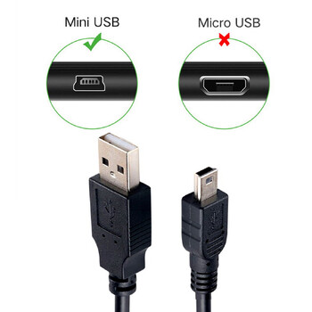 5M 3M USB Type-A έως Mini 5Pin UP Down Αριστερά δεξιά γωνία 90 μοιρών Καλώδιο γρήγορου φορτιστή δεδομένων για GPS Navigator Jy27 20 Dropship