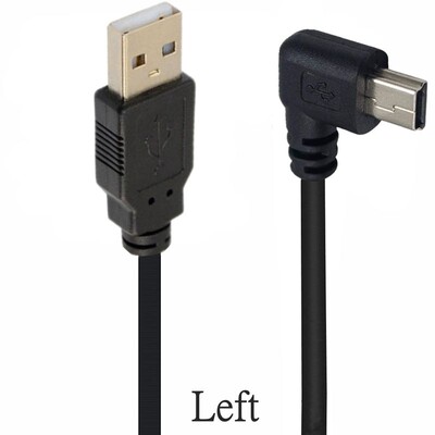 5M 3M USB Type-A do Mini 5Pin GORE Dolje Lijevo Desno kutno 90 stupnjeva Kabel za brzi podatkovni punjač za GPS navigator Jy27 20 Dropship