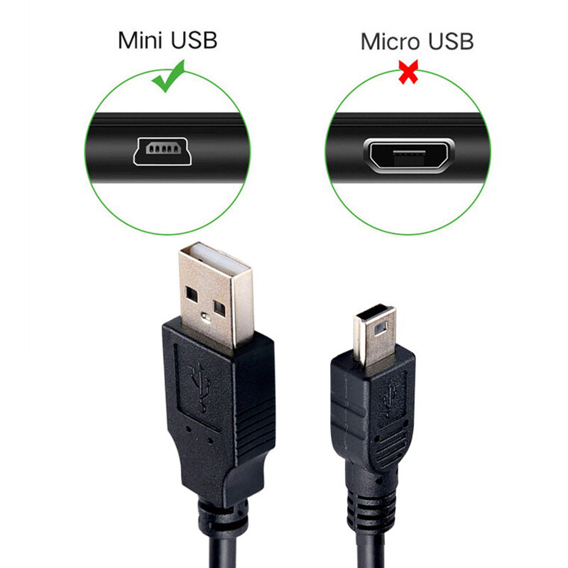 5M 3M USB Type-A do Mini 5Pin GORE Dolje Lijevo Desno kutno 90 stupnjeva Kabel za brzi podatkovni punjač za GPS navigator Jy27 20 Dropship