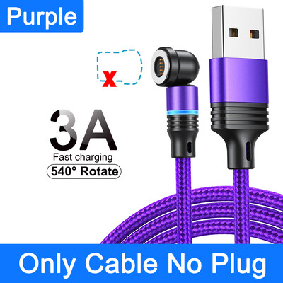 AUFU 540 Magnetski kabel 3A brzo punjenje mikro USB tip C kabel za iPhone Xiaomi Samsung magnetni punjač telefonski podatkovni kabel žica