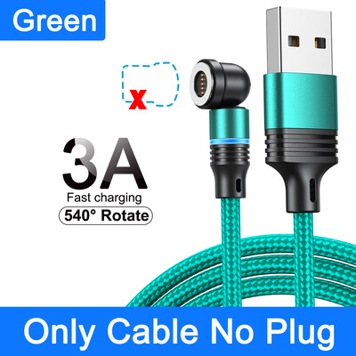 AUFU 540 Magnetski kabel 3A brzo punjenje mikro USB tip C kabel za iPhone Xiaomi Samsung magnetni punjač telefonski podatkovni kabel žica