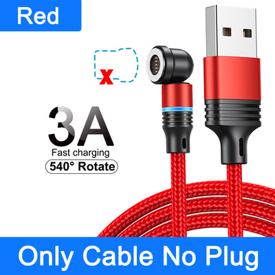 AUFU 540 Magnetski kabel 3A brzo punjenje mikro USB tip C kabel za iPhone Xiaomi Samsung magnetni punjač telefonski podatkovni kabel žica