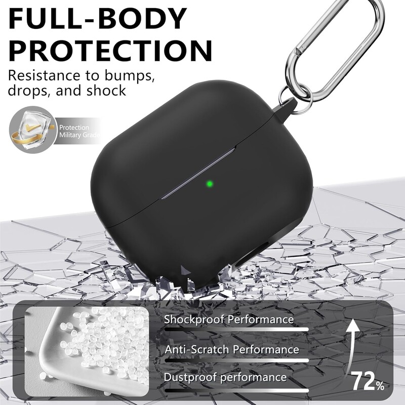 Silikonska torbica za Samsung Galaxy Buds 3 / Buds 3 Pro Earbuds Dodaci Poklopac otporan na udarce Privjesak za ključeve Coque Capa Fundas