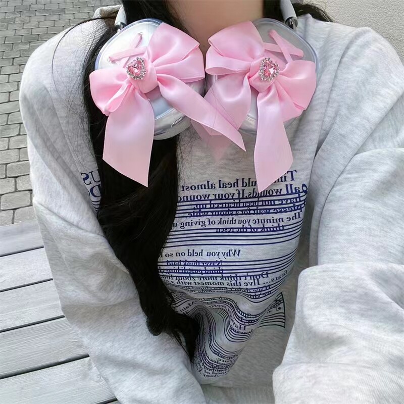 Slatka djevojka, ružičasta svilena mašna, mekana maska za slušalice, zaštitni poklopac za Apple Airpods Max