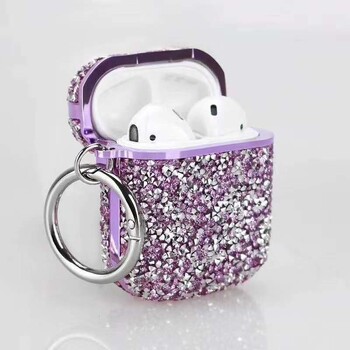 За Airpods 4 Generation 2024 Glitter Diamond Case Луксозен кристал за Apple Airpods 1 2 3 Pro Дамски Bluetooth капак за слушалки