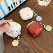 Stilingas mielas rašybos spalvos Lucky Earbuds ausinių minkštas dėklas, skirtas Samsung Galaxy Buds FE su pakabinamu dangteliu, skirtas Samsung Buds 2 Pro