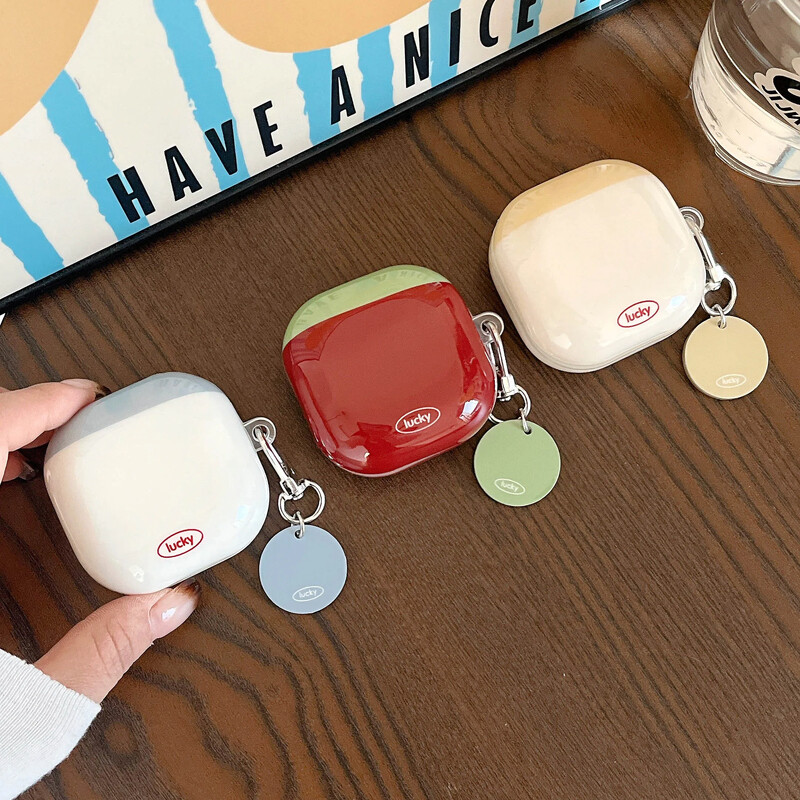 Štýlové roztomilé mäkké puzdro do uší s motívom čarovnej farby pre Samsung Galaxy Buds FE s príveskovým krytom pre Samsung Buds 2 Pro