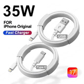 35W PD Originalni USB kabel za brzo punjenje za iPhone 14 8 7 Plus 13 12 11 Pro XS Max XR X USB C kabel za brzo punjenje 1m 1.5m 2m 3m