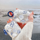 Marine Style Shell Conch Airpods Case za Airpod 1 2 3 Pro Pro2 2022 Air Pods navlake za slušalice Ocean Animal Funda Couque