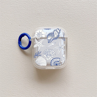 Marine Style Shell Conch Airpods Case za Airpod 1 2 3 Pro Pro2 2022 Air Pods navlake za slušalice Ocean Animal Funda Couque