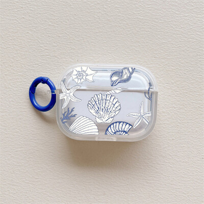 Marine Style Shell Conch Airpods Case za Airpod 1 2 3 Pro Pro2 2022 Air Pods navlake za slušalice Ocean Animal Funda Couque