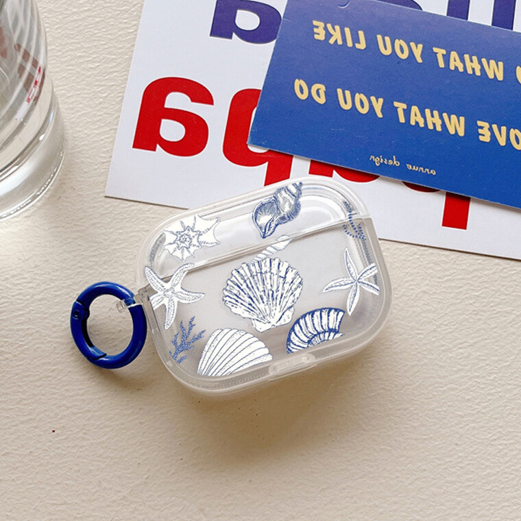 Marine Style Shell Conch Airpods Case za Airpod 1 2 3 Pro Pro2 2022 Air Pods navlake za slušalice Ocean Animal Funda Couque