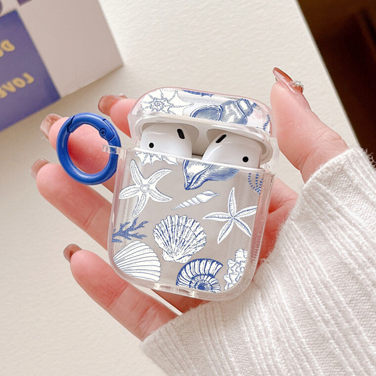 Marine Style Shell Conch Airpods Case za Airpod 1 2 3 Pro Pro2 2022 Air Pods navlake za slušalice Ocean Animal Funda Couque