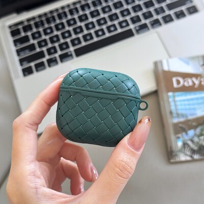 Prozračna futrola od tkane teksture za Apple AirPods 4 3 2 1 Pro Cases Poklopac AirPods Pro 2 Pleteni uzorak Poklopac za bežične slušalice