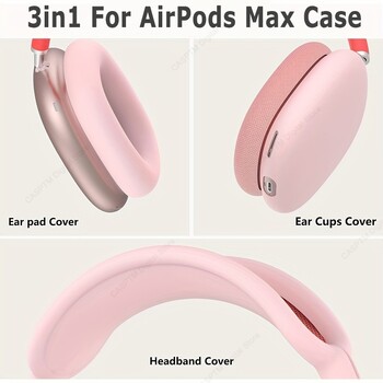 Κάλυμμα 3 σε 1 για AirPods Max Case Ασύρματα ακουστικά TPU Θήκες αντικραδασμικής προστασίας για Apple AirPods Max Protective Coque για AirPod Max