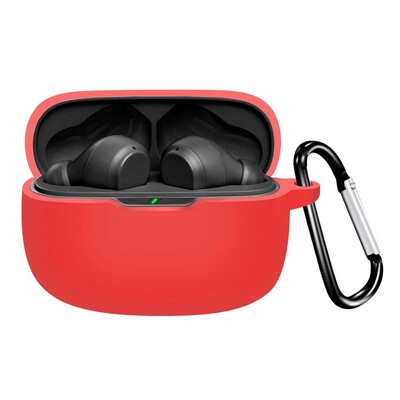 Силиконов калъф за JBL Wave Beam Earbuds Earphones Cover Защитна обвивка против падане за слушалки Blue Tooth с карабинер