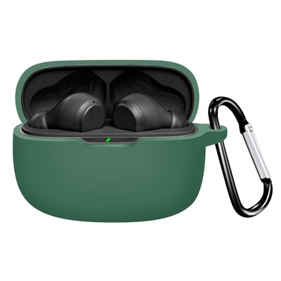 Силиконов калъф за JBL Wave Beam Earbuds Earphones Cover Защитна обвивка против падане за слушалки Blue Tooth с карабинер