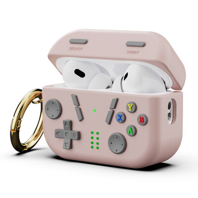 Apple AirPods Pro 2 mängukonsooli mustriga silikoonkõrvaklappide jaoks Magsafe`i juhtmevaba laadimise jaoks põrutuskindel kõrvaklappide kate Funda