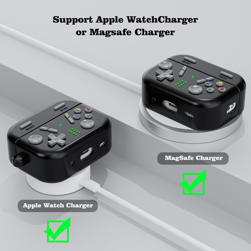 Za Apple AirPods Pro 2 Igraće konzole Uzorak Silikonska torbica za slušalice Za Magsafe Wireless Charge Poklopac za slušalice otporan na udarce Funda