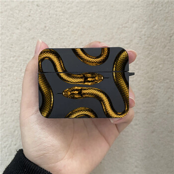 Πολυτελής θήκη ακουστικών Black Snake για Airpods 1 2 3 Pro Colorful Dragon Wireless Headphone Charging Box για Air Pod 3