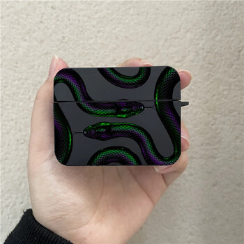 Πολυτελής θήκη ακουστικών Black Snake για Airpods 1 2 3 Pro Colorful Dragon Wireless Headphone Charging Box για Air Pod 3