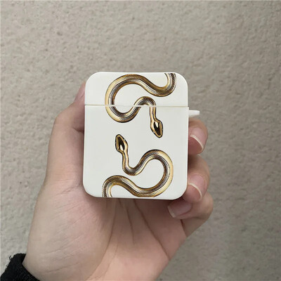 Luksuslik Black Snake kõrvaklappide ümbris Airpods 1 2 3 Pro värviline Dragon juhtmevaba kõrvaklappide laadimiskarbi kate Air Pod 3 jaoks