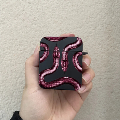 Luksuslik Black Snake kõrvaklappide ümbris Airpods 1 2 3 Pro värviline Dragon juhtmevaba kõrvaklappide laadimiskarbi kate Air Pod 3 jaoks