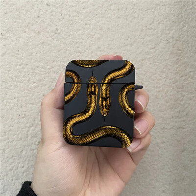 Luksuslik Black Snake kõrvaklappide ümbris Airpods 1 2 3 Pro värviline Dragon juhtmevaba kõrvaklappide laadimiskarbi kate Air Pod 3 jaoks