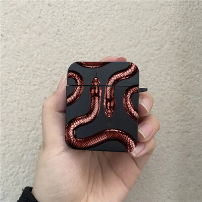 Luksuslik Black Snake kõrvaklappide ümbris Airpods 1 2 3 Pro värviline Dragon juhtmevaba kõrvaklappide laadimiskarbi kate Air Pod 3 jaoks