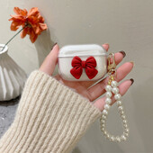 Θήκη Cute Ins 3D Bowknot για Apple AirPods 1 2 Girls Cover for AirPods 3 Air Pods Pro 2 Ασύρματη θήκη Bluetooth για ακουστικά