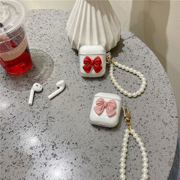 Θήκη Cute Ins 3D Bowknot για Apple AirPods 1 2 Girls Cover for AirPods 3 Air Pods Pro 2 Ασύρματη θήκη Bluetooth για ακουστικά