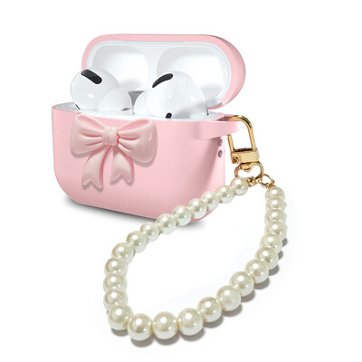 Θήκη Cute Ins 3D Bowknot για Apple AirPods 1 2 Girls Cover for AirPods 3 Air Pods Pro 2 Ασύρματη θήκη Bluetooth για ακουστικά