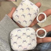 Za airpods pro ili pro2 4 3 2 1 bežična bluetooth kutija za punjenje plava mašnica imd slatka torbica za slušalice uložak poklopac za slušalice