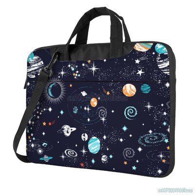 Blue Galaxy Space Planet vízálló, vízálló laptoptáska tok, fogantyúval MacBook 15,6 hüvelykes hordtáskához