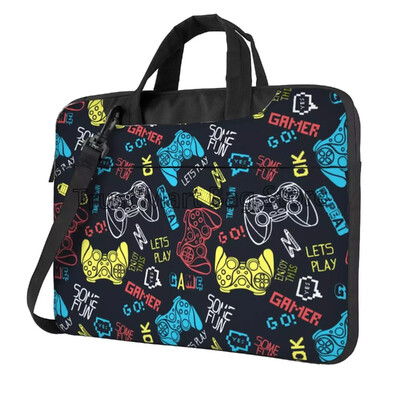 Torbica za prijenosno računalo i tablet od 15,6 inča za videoigre, torba za rame Cool Patten torba za prijenosno računalo na rame, torbica za 13/14 inča