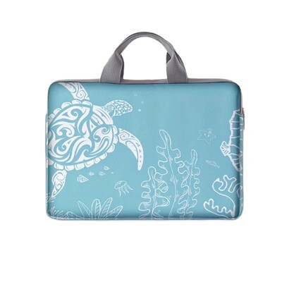1-dijelni set, torba za laptop s uzorkom kornjače, aktovka, pogodna za prijenosna računala od 14 inča, fiksna torba za prijenosno računalo