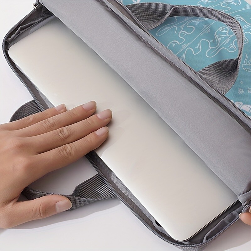 1-dijelni set, torba za laptop s uzorkom kornjače, aktovka, pogodna za prijenosna računala od 14 inča, fiksna torba za prijenosno računalo