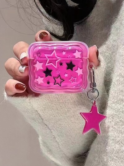 Stars Wavy Silikonska meka narukvica otporna na udarce Love ins Slatka futrola za bežične Bluetooth slušalice za Apple Airpods Pro 2nd 3 2 1 Capa