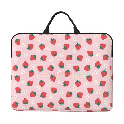 „Strawberry“ nešiojamojo kompiuterio krepšys, atsparus vandeniui, didelis nešiojamojo kompiuterio dėklas Kompiuterio krepšys Biuro verslo kelionėms 14 colių