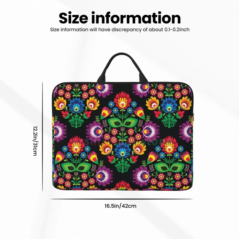 L rahvakunsti lillekott Sülearvuti kott veekindel suur sülearvuti ümbris Arvutikott Kontori ärireisid 14 tolli