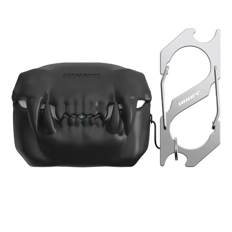 Silikonska navlaka za bežične slušalice Tiger Tooth Zaštitne slušalice za slušalice za AirPods Pro Halloween torbica s privjeskom za ključeve