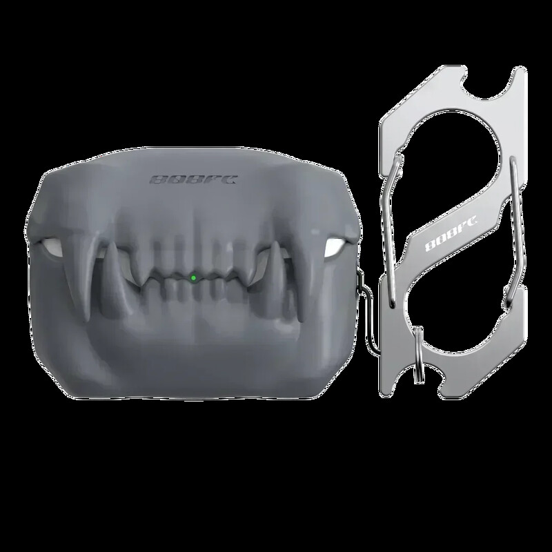 Silikonska navlaka za bežične slušalice Tiger Tooth Zaštitne slušalice za slušalice za AirPods Pro Halloween torbica s privjeskom za ključeve