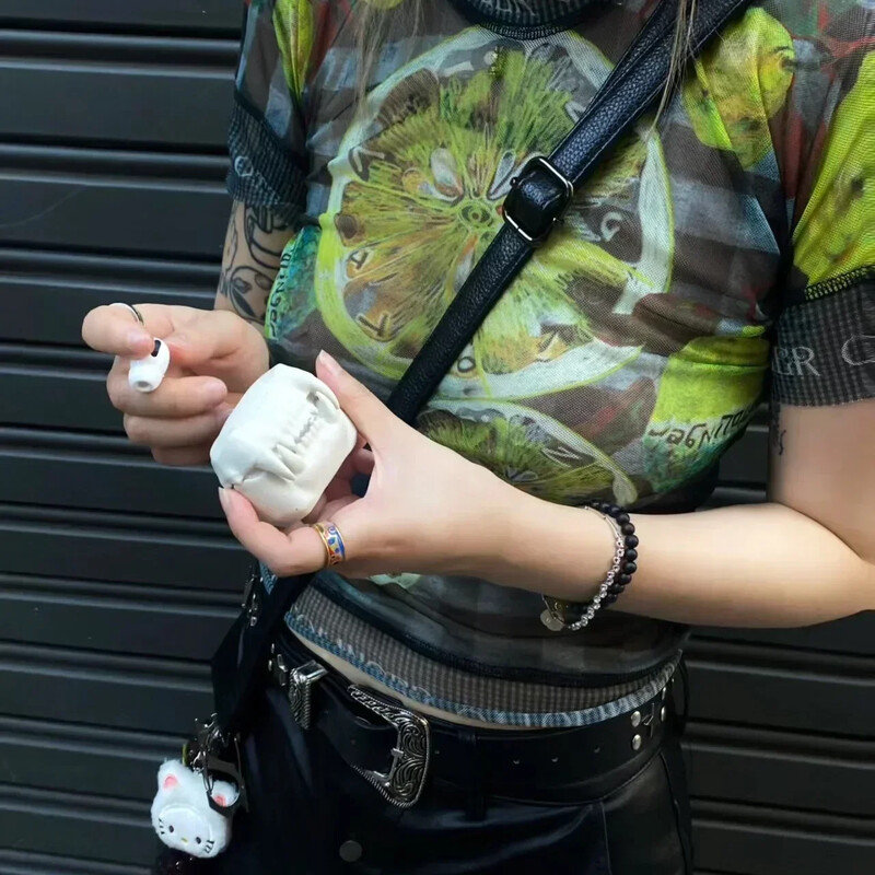 Silikonska navlaka za bežične slušalice Tiger Tooth Zaštitne slušalice za slušalice za AirPods Pro Halloween torbica s privjeskom za ključeve