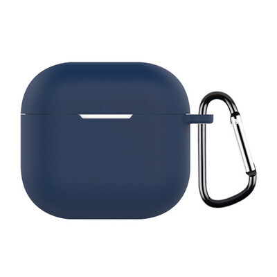 Apple AirPods 4 kõrvaklappide jaoks, silikoonist pehme täielik kaitseümbris karabiiniga tolmukindla kaitsekestaga, pehme armas nahakate