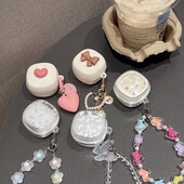 1kom Heart Pattern Futrole za slušalice s narukvicom za Baseus WM01 / WM02 Zaštitna maska Dodatna oprema za slušalice Zaštitna kutija