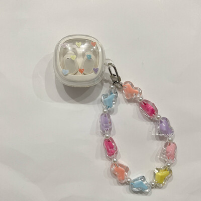 1kom Heart Pattern Futrole za slušalice s narukvicom za Baseus WM01 / WM02 Zaštitna maska Dodatna oprema za slušalice Zaštitna kutija