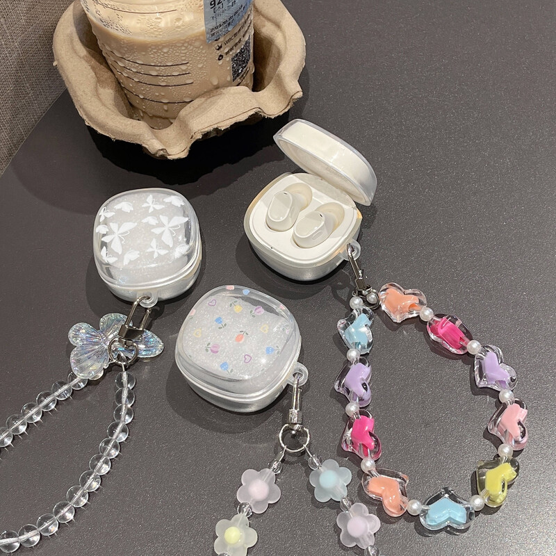 1kom Heart Pattern Futrole za slušalice s narukvicom za Baseus WM01 / WM02 Zaštitna maska Dodatna oprema za slušalice Zaštitna kutija