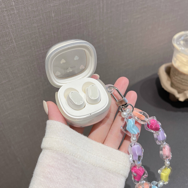 1kom Heart Pattern Futrole za slušalice s narukvicom za Baseus WM01 / WM02 Zaštitna maska Dodatna oprema za slušalice Zaštitna kutija