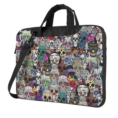 Mehhiko Sugar Skull sülearvutikott Värvilised pealuud lilleprintimine Macbook Air Pro Xiaomi Lenovo Asuse armas põrutuskindel ümbris